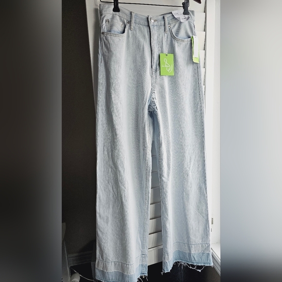 Sam Edelman Bianka High Rise Vintage Wide Leg Light Perth Distressed size 28 - Picture 2 of 11